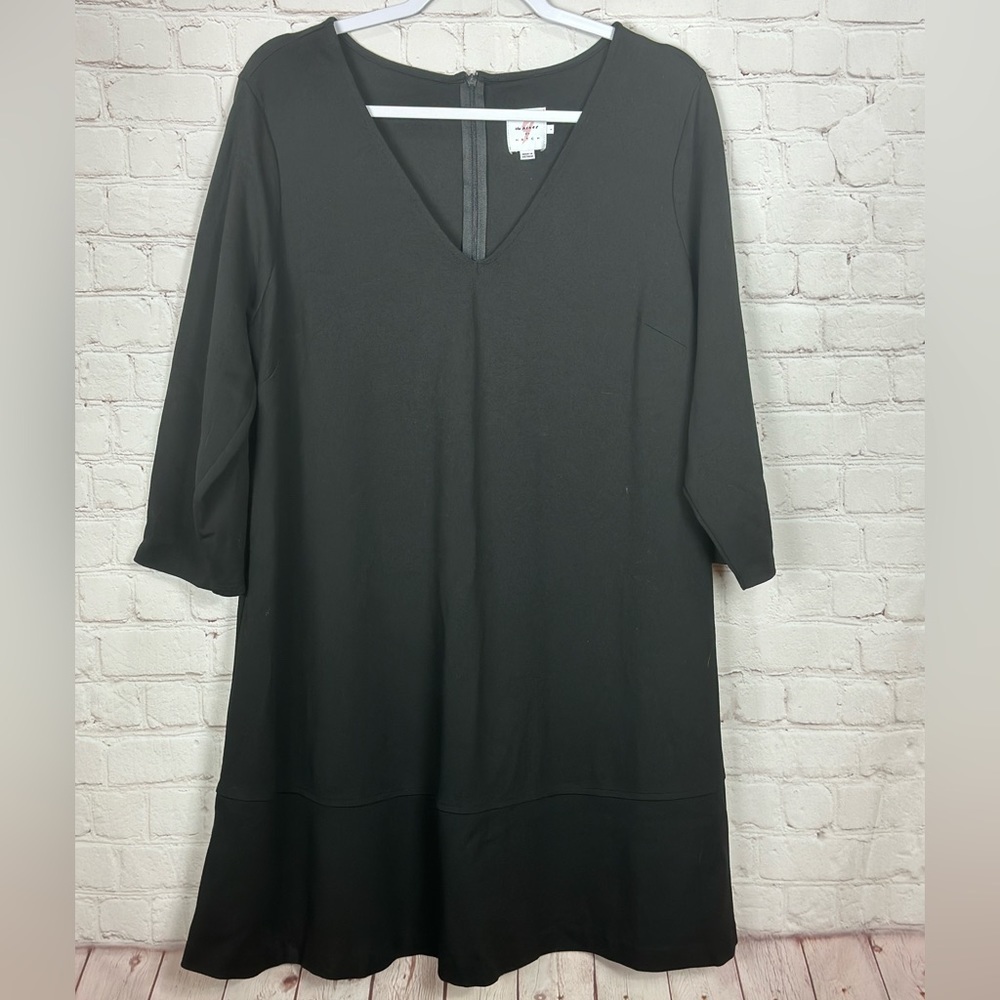 The Nines By Hatch Women's Black Knit Maternity Dress, Sz L